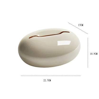 Beige Stone-Look Tissue Box Cover – view 8