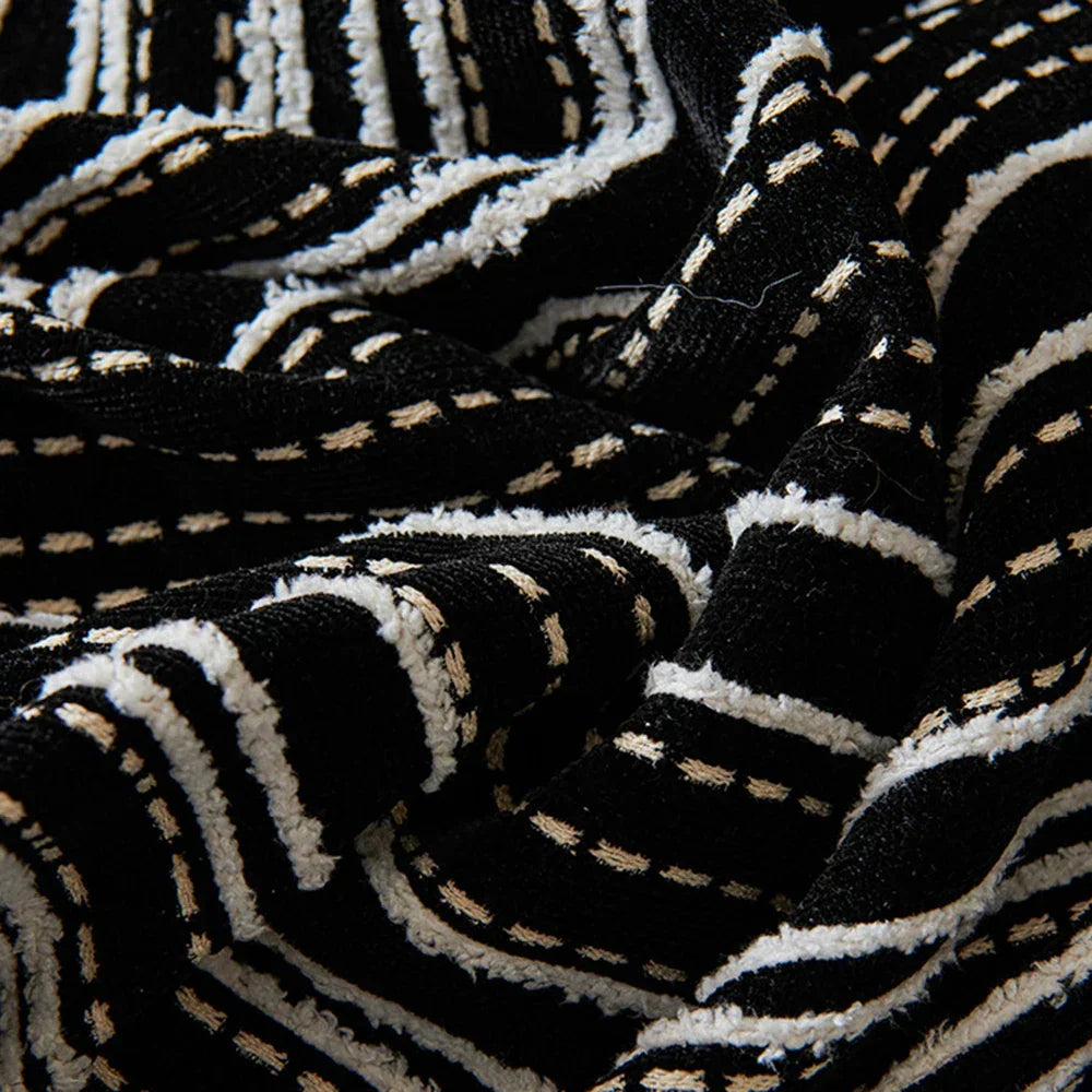 Beige Striped Chenille Sofa Protector – view 3