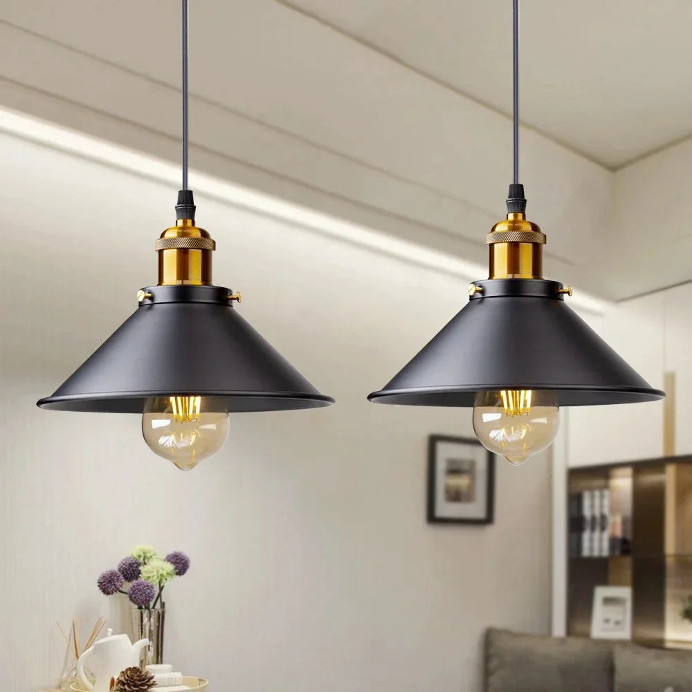 Black Iron Nordic Vintage Pendant Light – view 6