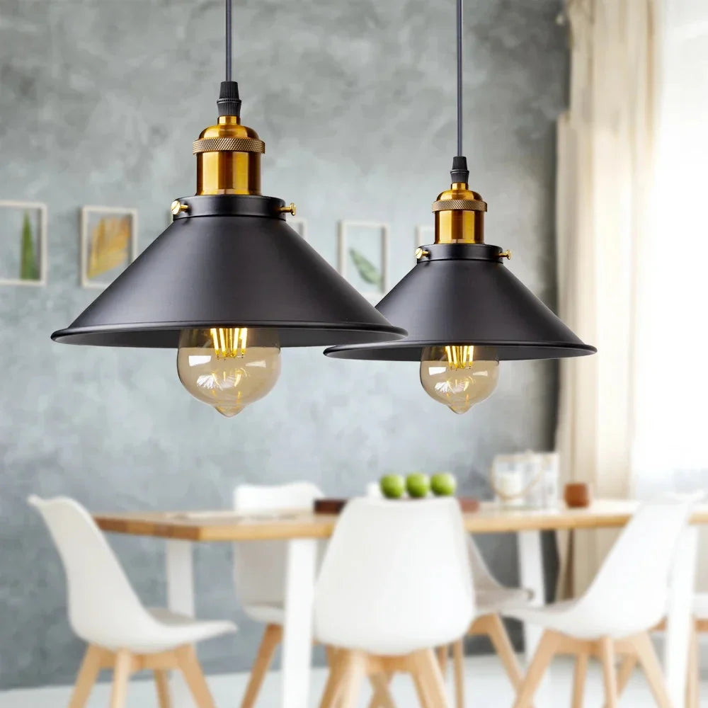 Black Iron Nordic Vintage Pendant Light – view 8