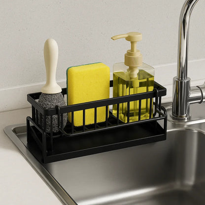 Black Kitchen Sink Caddy with Drain – view 5