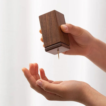 Black Walnut Magnetic Toothpick Holder – view 2