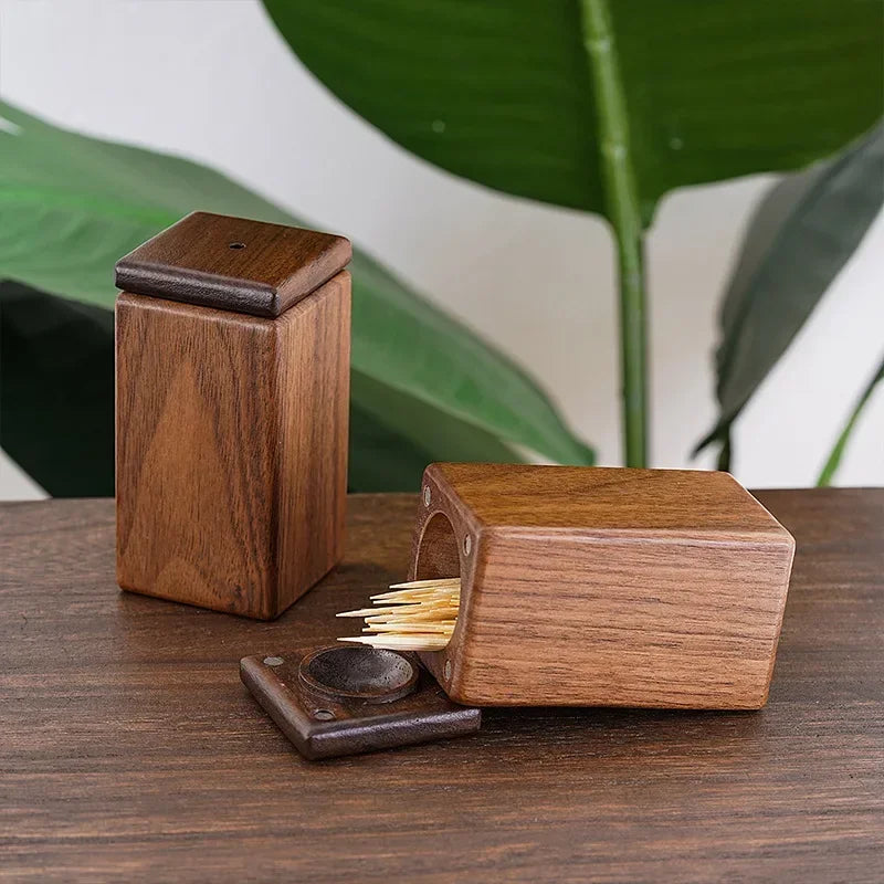 Black Walnut Magnetic Toothpick Holder – view 6
