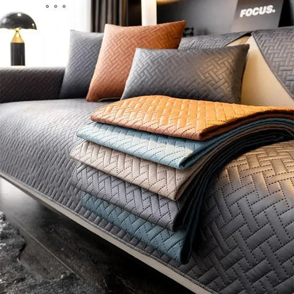 Black Water-Resistant Non-Slip Sofa Protector – view 2