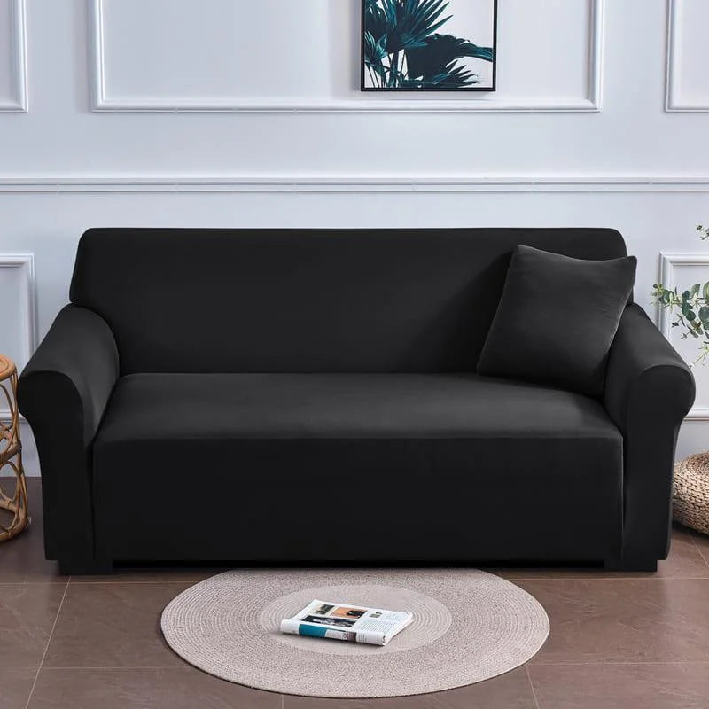 Black waterproof spandex sofa cover