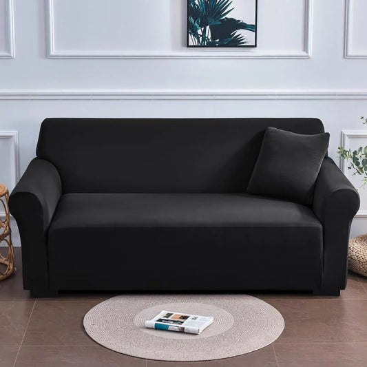 Black waterproof spandex sofa cover