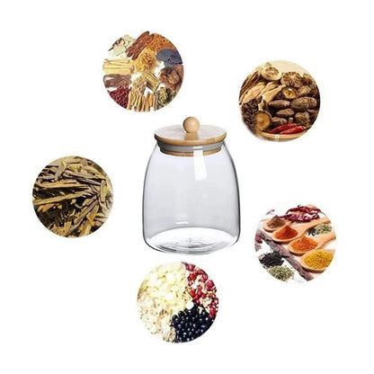 Borosilicate Glass Storage Jar with Bamboo Lid – view 5
