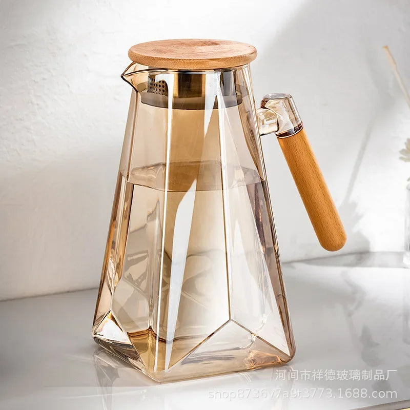 1.8L Borosilicate Glass Serving Pitcher with Lid – view 5