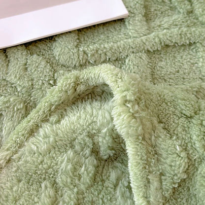 Brown Coral Fleece Sofa Throw – view 3