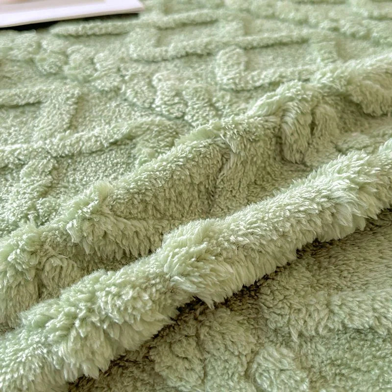 Brown Coral Fleece Sofa Throw – view 4