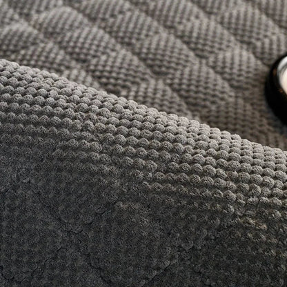 Brown Padded Corduroy Non-Slip Sofa Cover – view 3