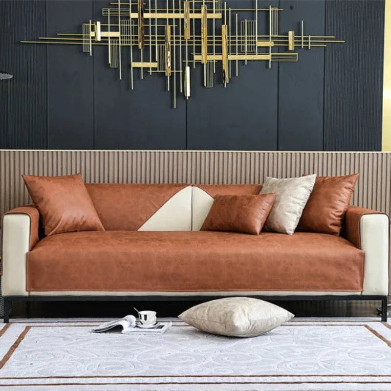 Brown Water- & Scratch-Resistant Sofa Protector – view 2