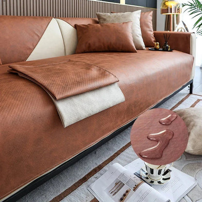 Brown Water- & Scratch-Resistant Sofa Protector – view 3