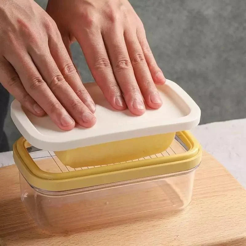 Butter dish with integrated stainless steel slicer – view 4