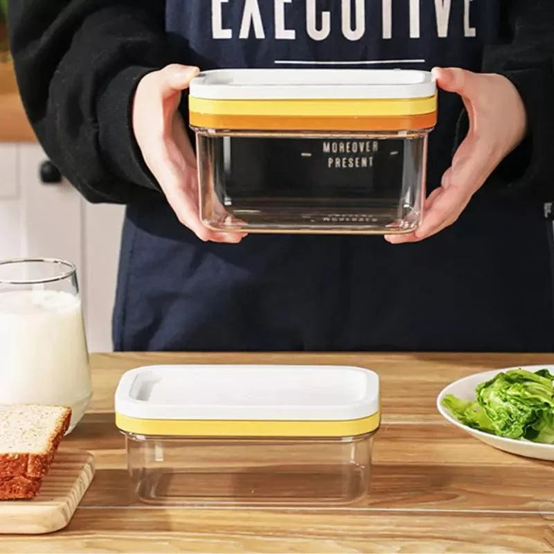 Butter dish with integrated stainless steel slicer – view 5