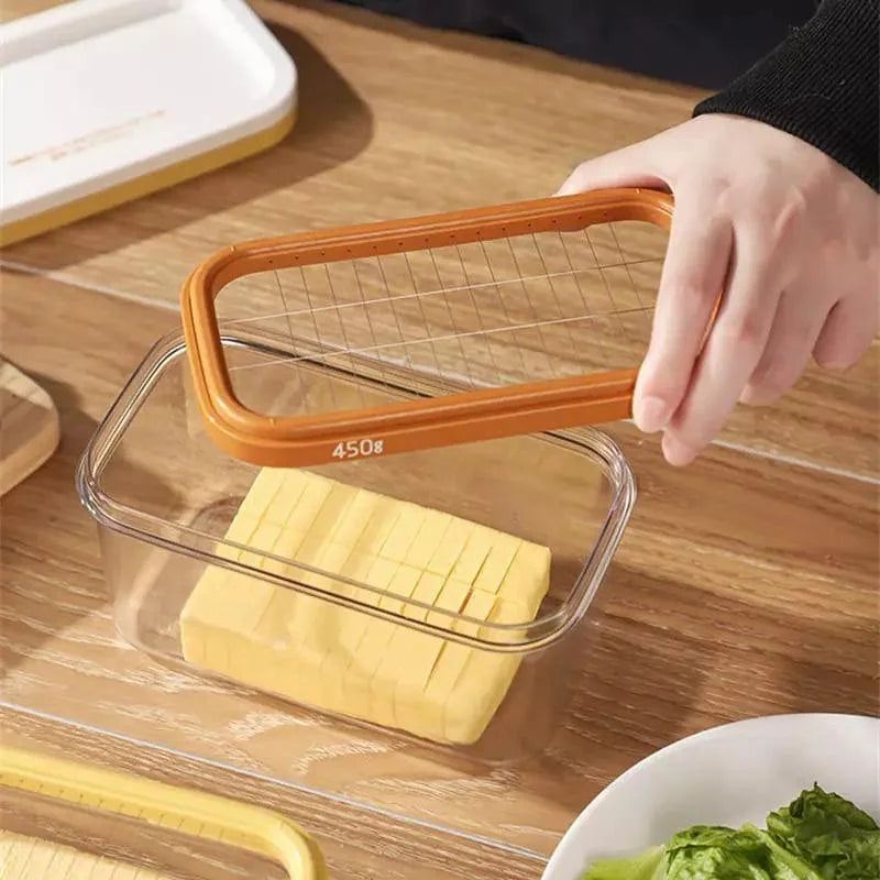 Butter dish with integrated stainless steel slicer – view 7