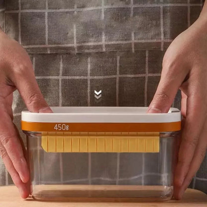 Butter dish with integrated stainless steel slicer – view 9