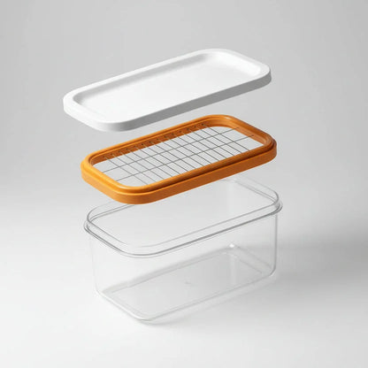 Butter dish with integrated stainless steel slicer – view 16