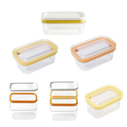 Butter dish with integrated stainless steel slicer – view 18