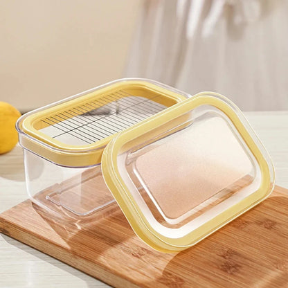 Butter dish with integrated stainless steel slicer – view 20