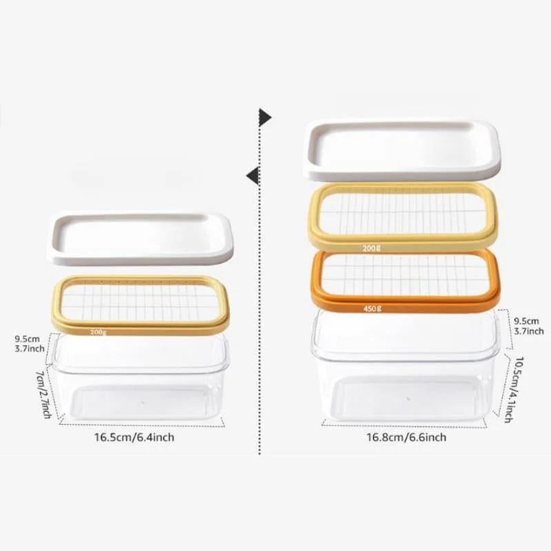 Butter dish with integrated stainless steel slicer – view 22