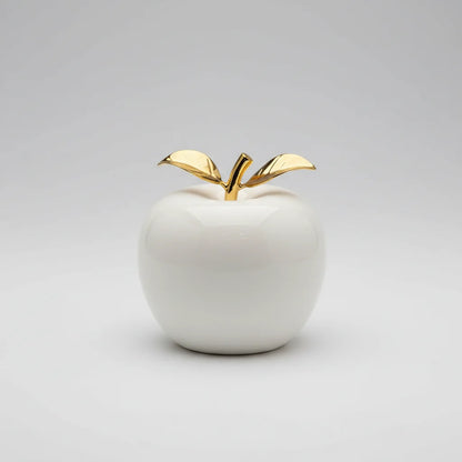 Ceramic Apple Sculpture – Black or White, 2 Sizes – view 11