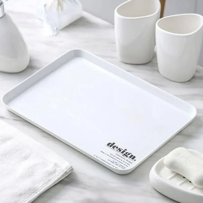 Ceramic bathroom accessory set with optional tray – view 9