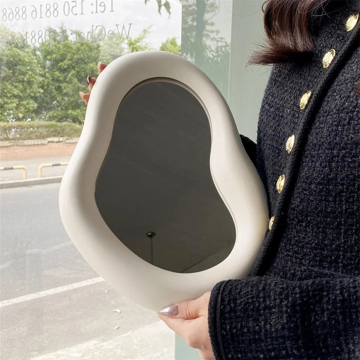 Ceramic-Framed Decorative Makeup Mirror – view 4