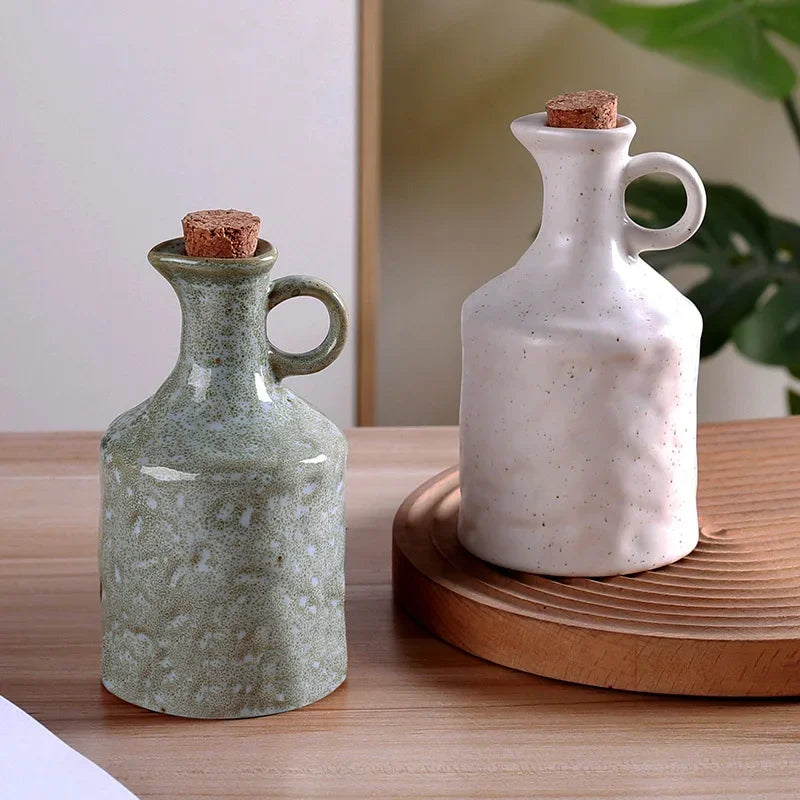 400ml Textured Ceramic Oil & Vinegar Bottle – view 5