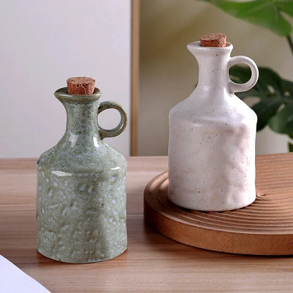 400ml Textured Ceramic Oil & Vinegar Bottle – view 5