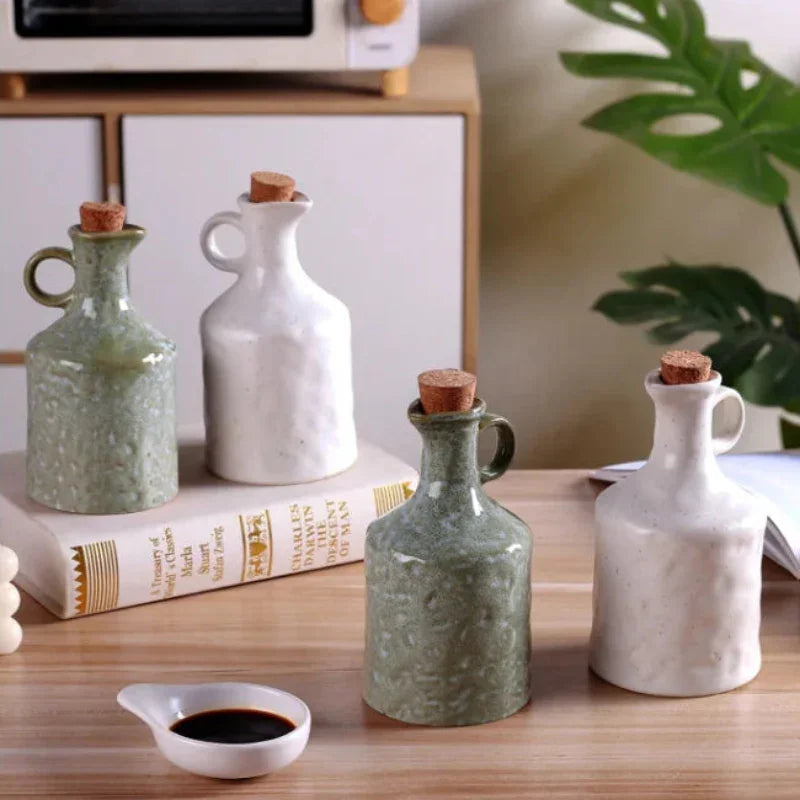 400ml Textured Ceramic Oil & Vinegar Bottle – view 8
