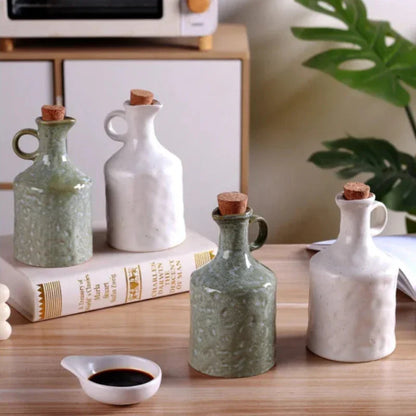 400ml Textured Ceramic Oil & Vinegar Bottle – view 8