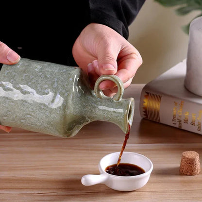 400ml Textured Ceramic Oil & Vinegar Bottle – view 9