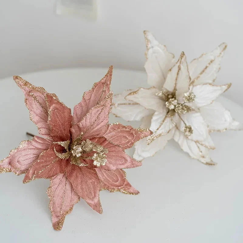 Christmas Decorative Flower Set – 2, 3 or 6 Pieces – view 3