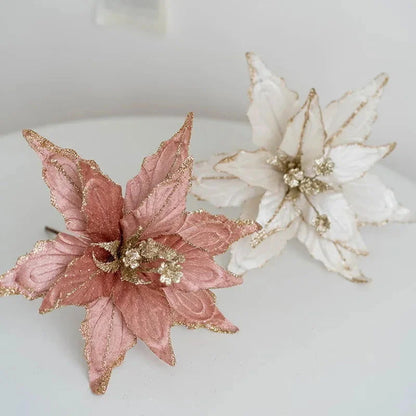 Christmas Decorative Flower Set – 2, 3 or 6 Pieces – view 3