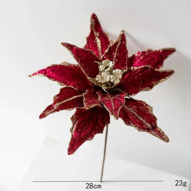 Christmas Decorative Flower Set – 2, 3 or 6 Pieces – view 11