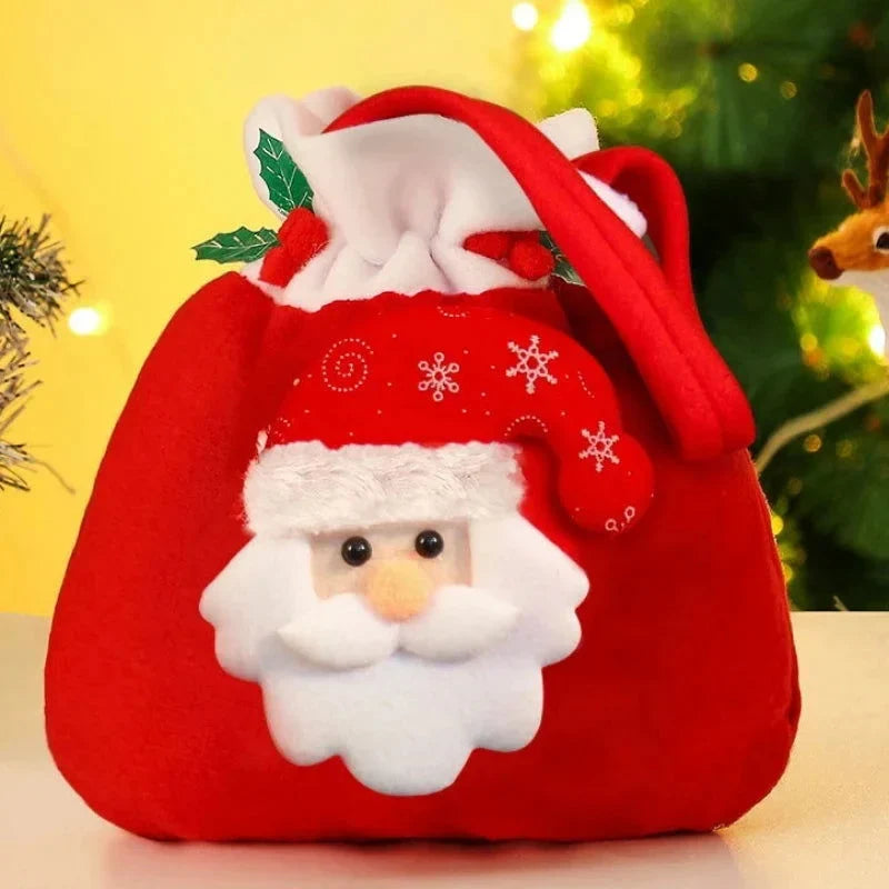 Christmas Drawstring Gift Bag – 4 Designs, 1 to 4 Pack – view 5