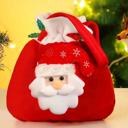 Christmas Drawstring Gift Bag – 4 Designs, 1 to 4 Pack – view 5