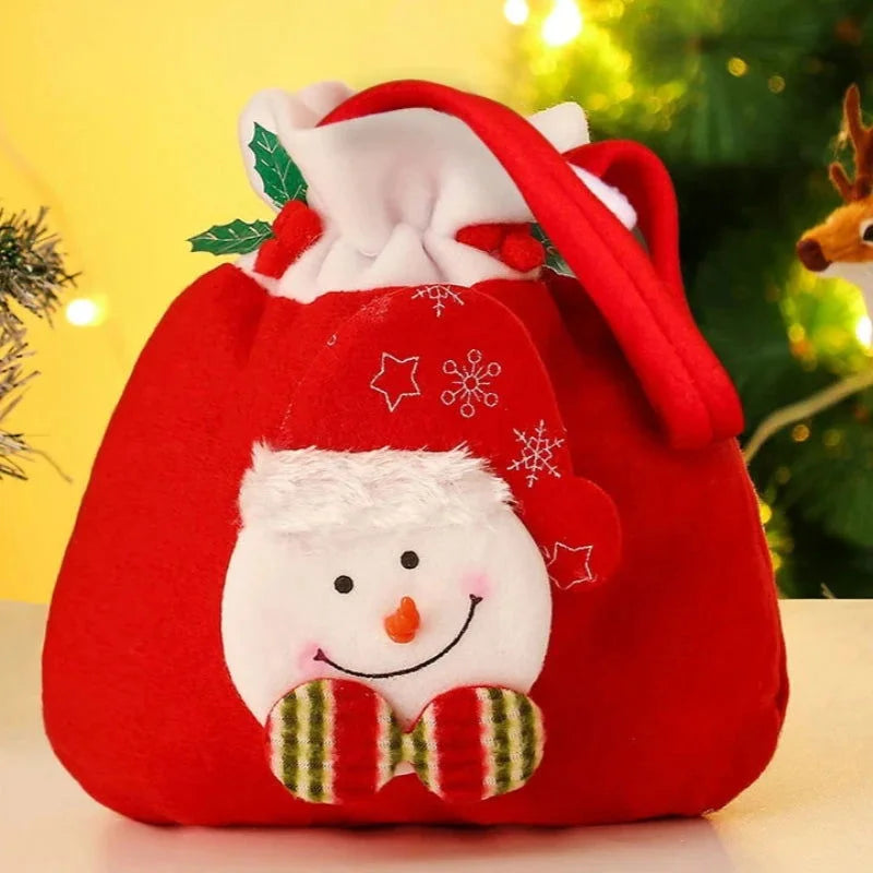 Christmas Drawstring Gift Bag – 4 Designs, 1 to 4 Pack – view 6
