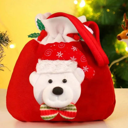 Christmas Drawstring Gift Bag – 4 Designs, 1 to 4 Pack – view 8