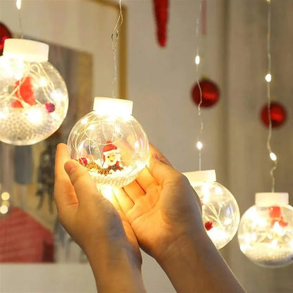 Christmas Ornament Ball LED String Lights – 3 Designs – view 2