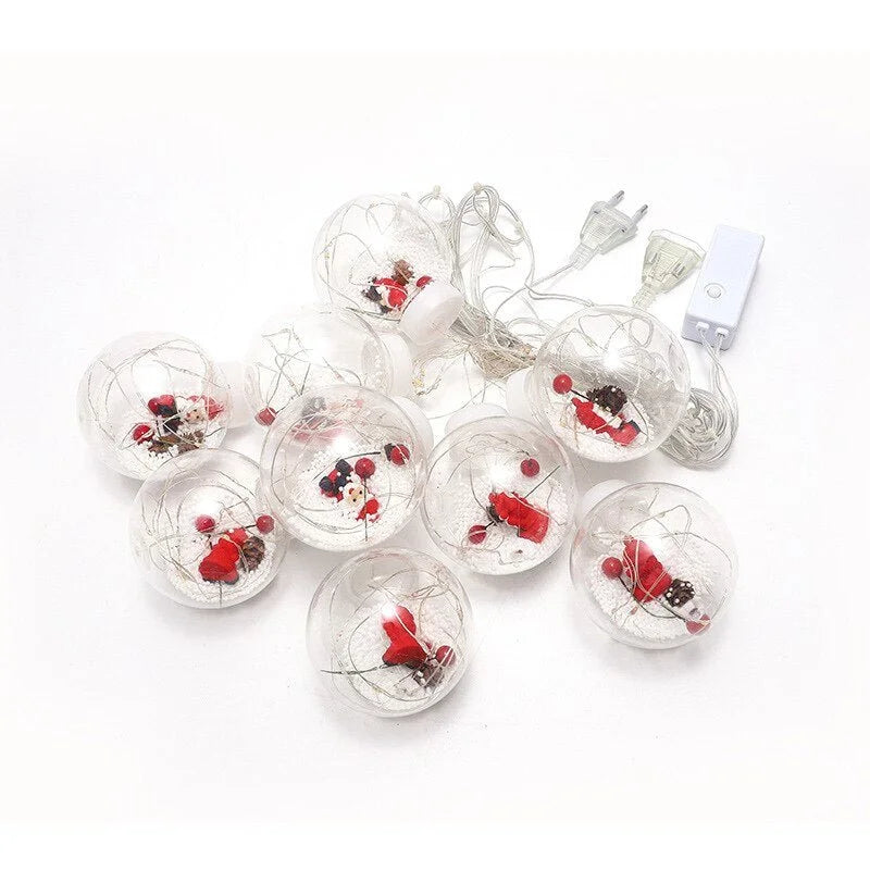 Christmas Ornament Ball LED String Lights – 3 Designs – view 16