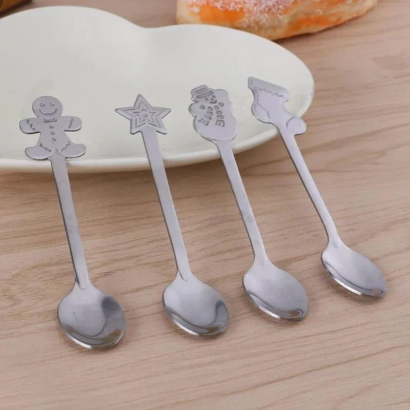Christmas Stainless Steel Decorative Spoon Gift Set – view 3