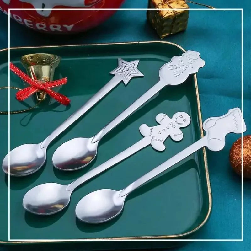 Christmas Stainless Steel Decorative Spoon Gift Set – view 4