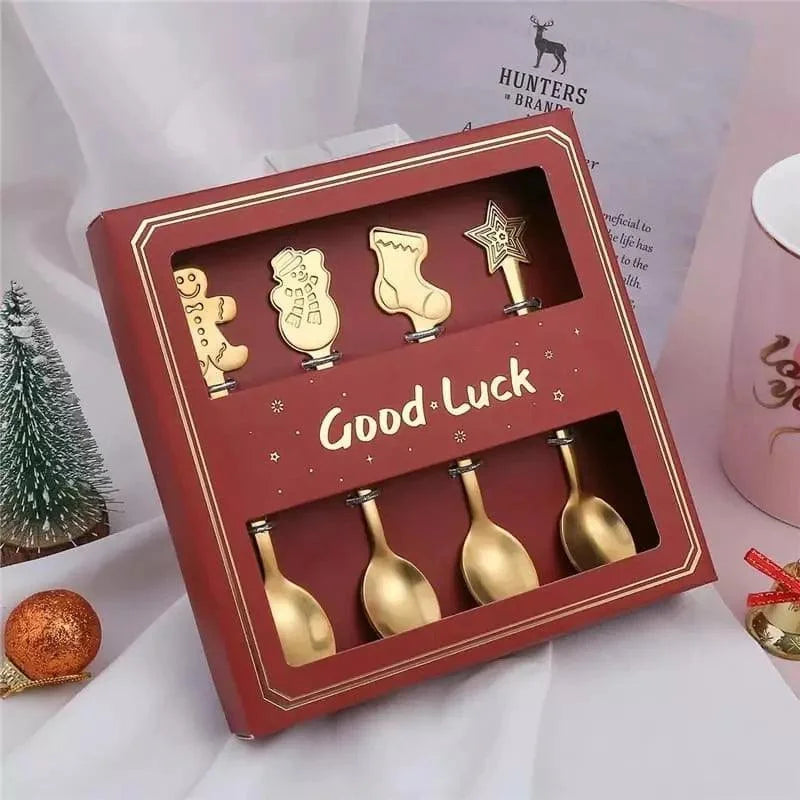 Christmas Stainless Steel Decorative Spoon Gift Set – view 6