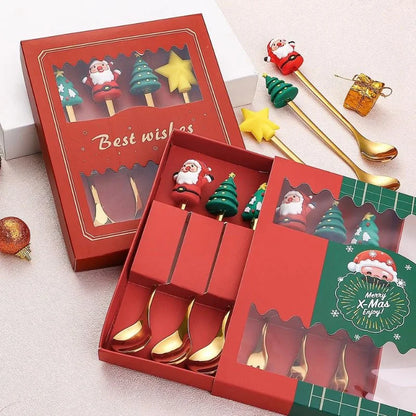 Christmas Stainless Steel Flatware Set – 4 or 6 Pieces – view 2
