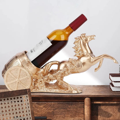 Classic Resin Wine Bottle Holder – Blue or Gold – view 5
