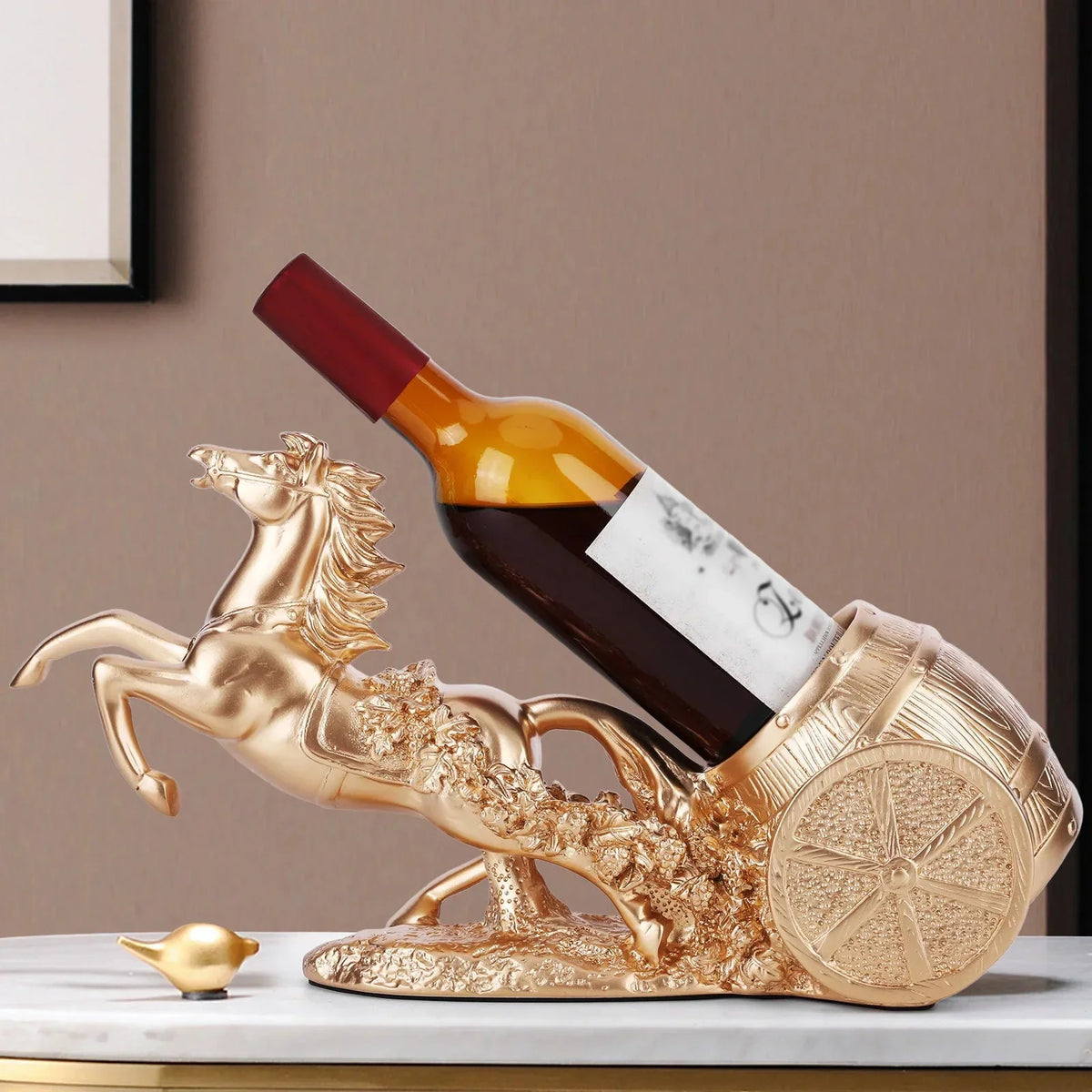 Classic Resin Wine Bottle Holder – Blue or Gold – view 6