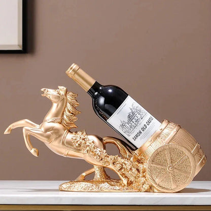 Classic Resin Wine Bottle Holder – Blue or Gold – view 8