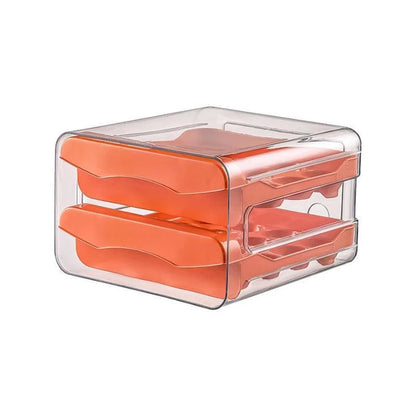 Clear 2-drawer refrigerator egg organiser – view 10